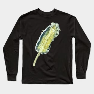 Hot pepper flower stamen with pollen under the microscope Long Sleeve T-Shirt